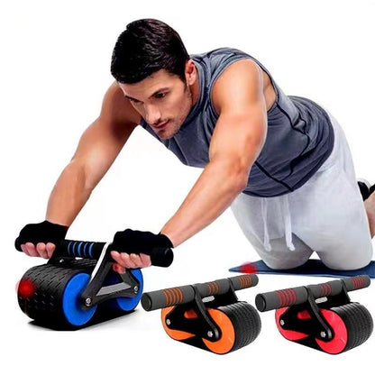 Double Wheel Abdominal Exerciser Rebound
