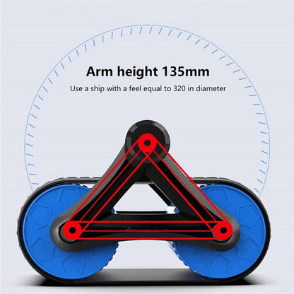 Double Wheel Abdominal Exerciser Rebound
