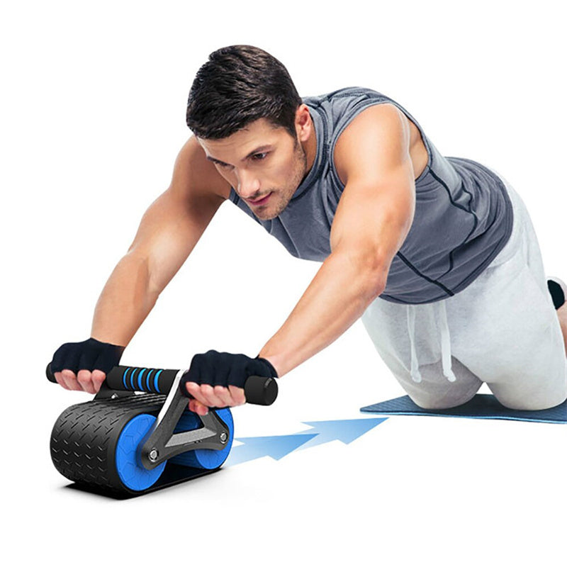 Double Wheel Abdominal Exerciser Rebound