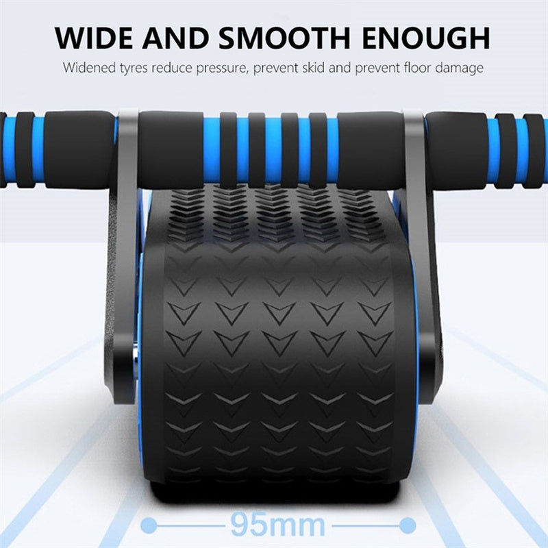 Double Wheel Abdominal Exerciser Rebound